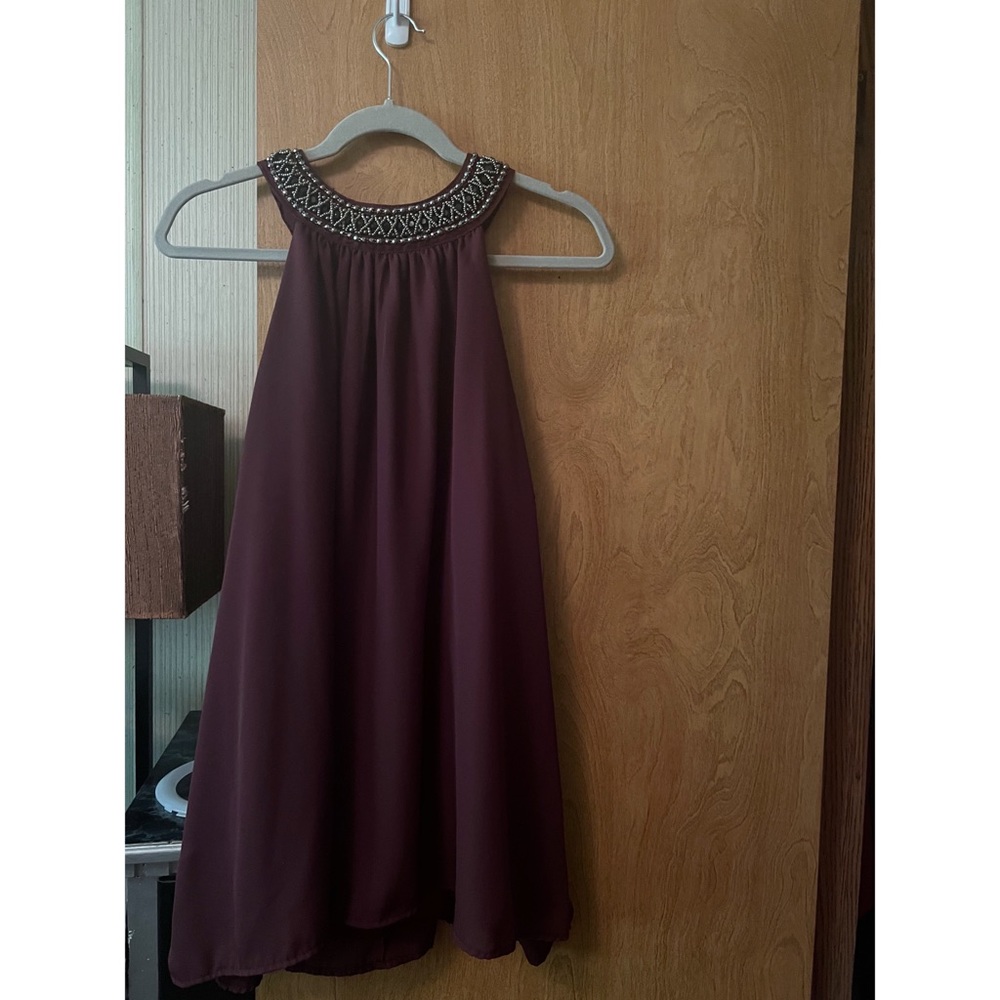 Maroon womens 3xl dress blouse